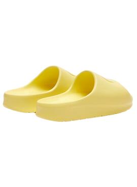 Chanclas Lacoste Serve Slide Amarillo para Mujer