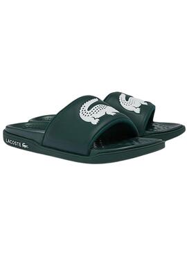 Chanclas Lacoste Croco Dualiste Verde para Hombre