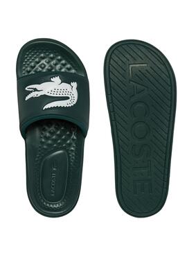 Chanclas Lacoste Croco Dualiste Verde para Hombre