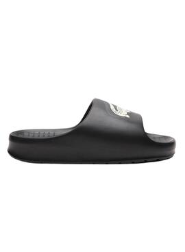 Chanclas Lacoste Serve Slide Negro para Hombre