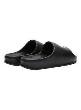 Chanclas Lacoste Serve Slide Negro para Hombre