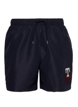 Bañador Tommy Hilfiger TH Monogram Marino Hombre