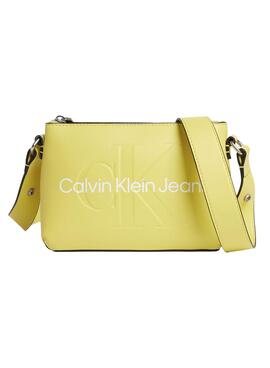 Bolso Calvin Klein Sculpted Camera Amarillo Mujer