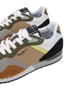 Zapatillas Pepe Jeans London One Marrón Hombre