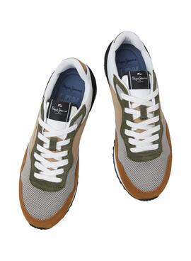 Zapatillas Pepe Jeans London One Marrón Hombre