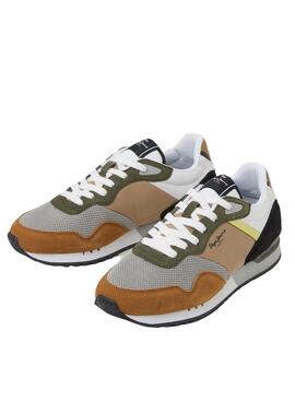 Zapatillas Pepe Jeans London One Marrón Hombre
