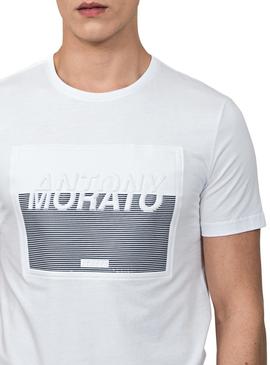 Camiseta Antony Morato Embossed Blanco Hombre