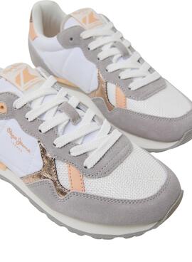 Zapatillas Pepe Jeans Brit Heritage Gris Mujer