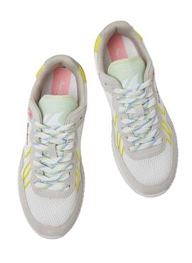 Zapatillas Pepe Jeans Holland Mesh Blanco Mujer