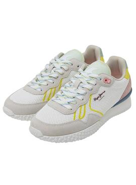 Zapatillas Pepe Jeans Holland Mesh Blanco Mujer