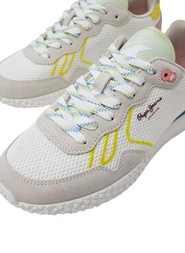 Zapatillas Pepe Jeans Holland Mesh Blanco Mujer