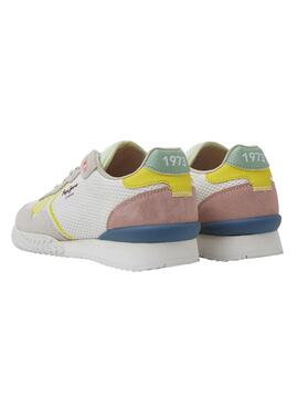 Zapatillas Pepe Jeans Holland Mesh Blanco Mujer