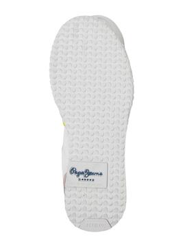 Zapatillas Pepe Jeans Holland Mesh Blanco Mujer