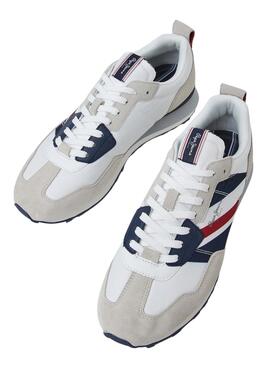 Zapatillas Pepe Jeans Foster Print Gris Hombre