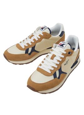 Zapatillas Pepe Jeans Brit Heritage Marrón Hombre