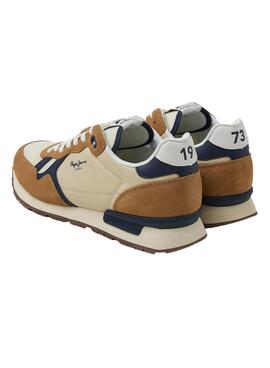 Zapatillas Pepe Jeans Brit Heritage Marrón Hombre