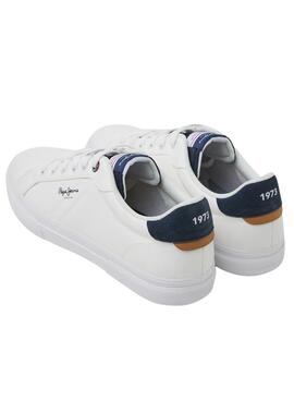 Zapatillas Pepe Jeans Kenton Flag Blanco Hombre