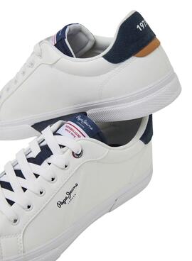 Zapatillas Pepe Jeans Kenton Flag Blanco Hombre