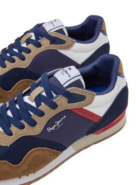 Zapatillas Pepe Jeans London One Marino Hombre