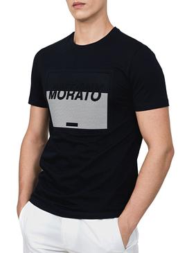 Camiseta Antony Morato Embossed Azul Hombre