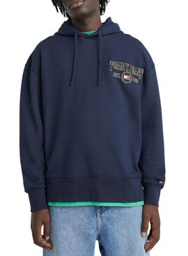 Sudadera Tommy Jeans Luxe Marino para Hombre