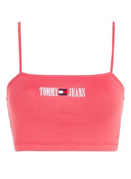 Top Tommy Jeans Strap Rosa para Mujer