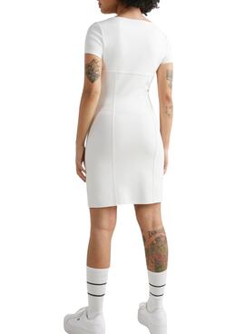 Vestido Tommy Jeans Archive Blanco para Mujer