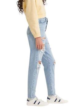 Pantalón Vaquero Levis Mom Jean Azul Claro Mujer