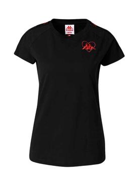 Camiseta Kappa Lina Negro para Mujer