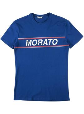 Camiseta Antony Morato Manica Azul Hombre