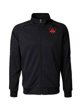 Chaqueta Kappa Loti Negro para Hombre