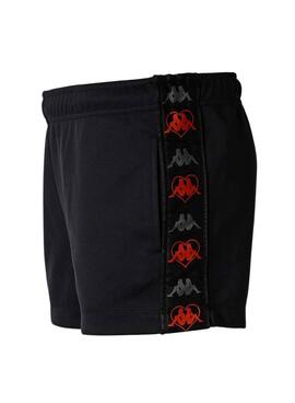 Shorts Kappa Livia Negro para Mujer