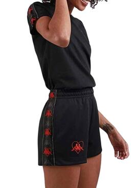 Shorts Kappa Livia Negro para Mujer