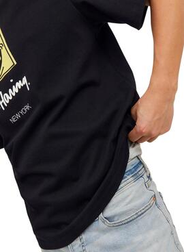 Camiseta Jack and Jones Keith Haring Negro Hombre