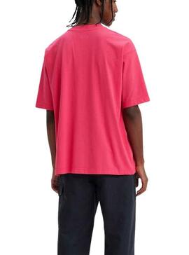 Camiseta Levis Skate Rosa para Hombre