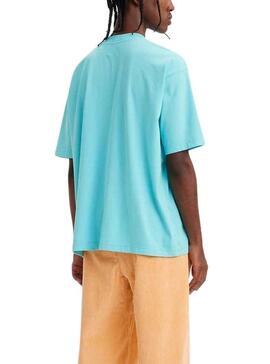 Camiseta Levis Skate Azul para Hombre