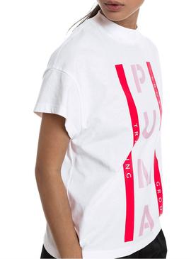 Camiseta Puma XTG Graphic Blanca Mujer