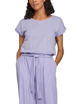 Camiseta Vila Dreamers Lavanda para Mujer