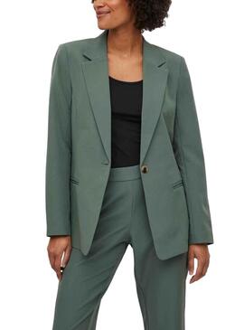 Blazer Vila Lowny Verde para Mujer