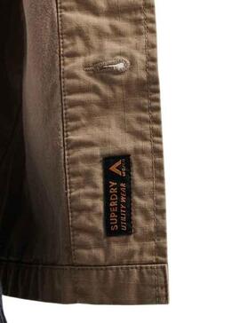 Sobrecamisa Supedry Combat Marrón para Hombre