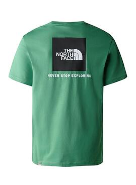 Camiseta The North Face Red Box Verde para Hombre