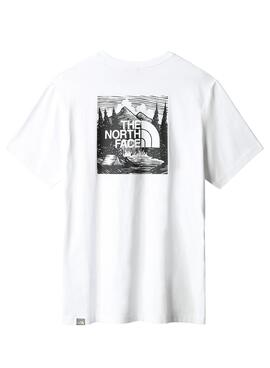 Camiseta The North Face Mountain Blanco Hombre