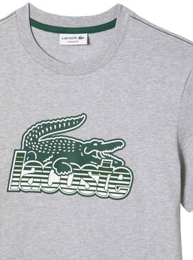 Camiseta Lacoste Print Gris para Hombre