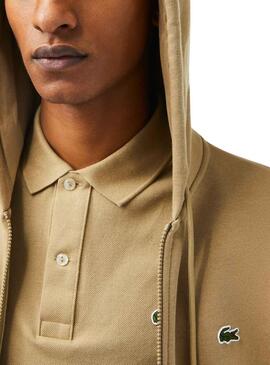 Sudadera Lacoste Clásica Beige para Hombre