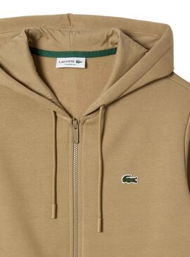 Sudadera Lacoste Clásica Beige para Hombre