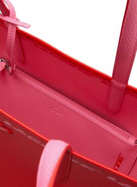 Bolso Lacoste Anna Reversible Rojo y Rosa 