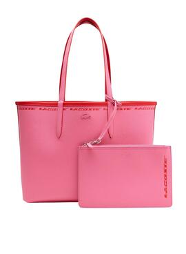 Bolso Lacoste Anna Reversible Rojo y Rosa 