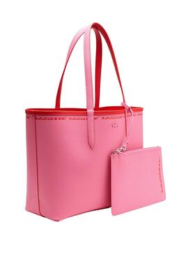 Bolso Lacoste Anna Reversible Rojo y Rosa 