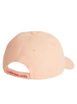 Gorra Calvin Klein Monogram Naranja