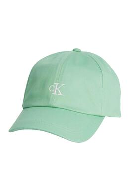 Gorra Calvin Klein Monogram Verde